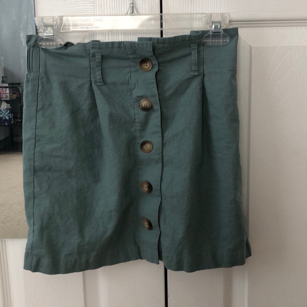 Topshop turquoise skirt